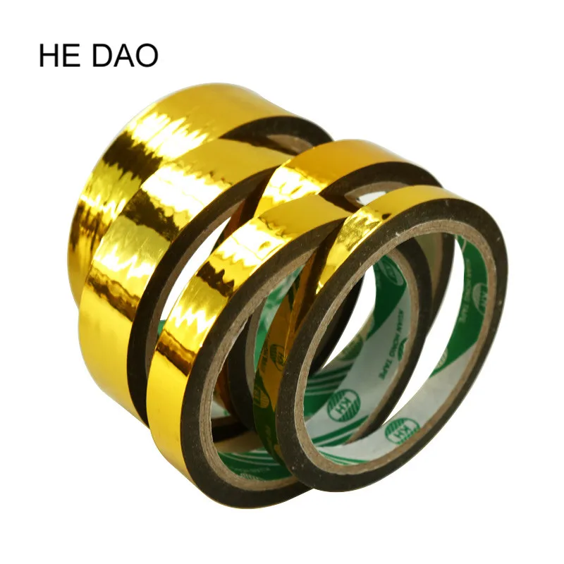 25 м 50 Золотая фольга васи ленты Лазерные цвета блеск тонкий декоративный клей