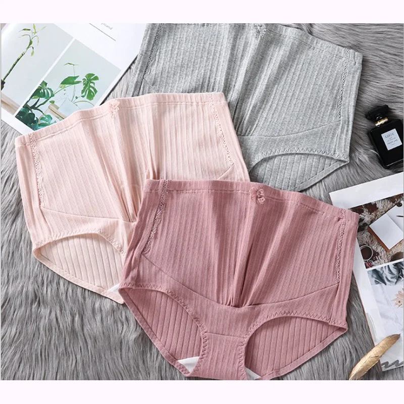 Нижнее Белье для беременных трусы с высокой талией 2 шт./лот 94% хлопок|Пояса живота