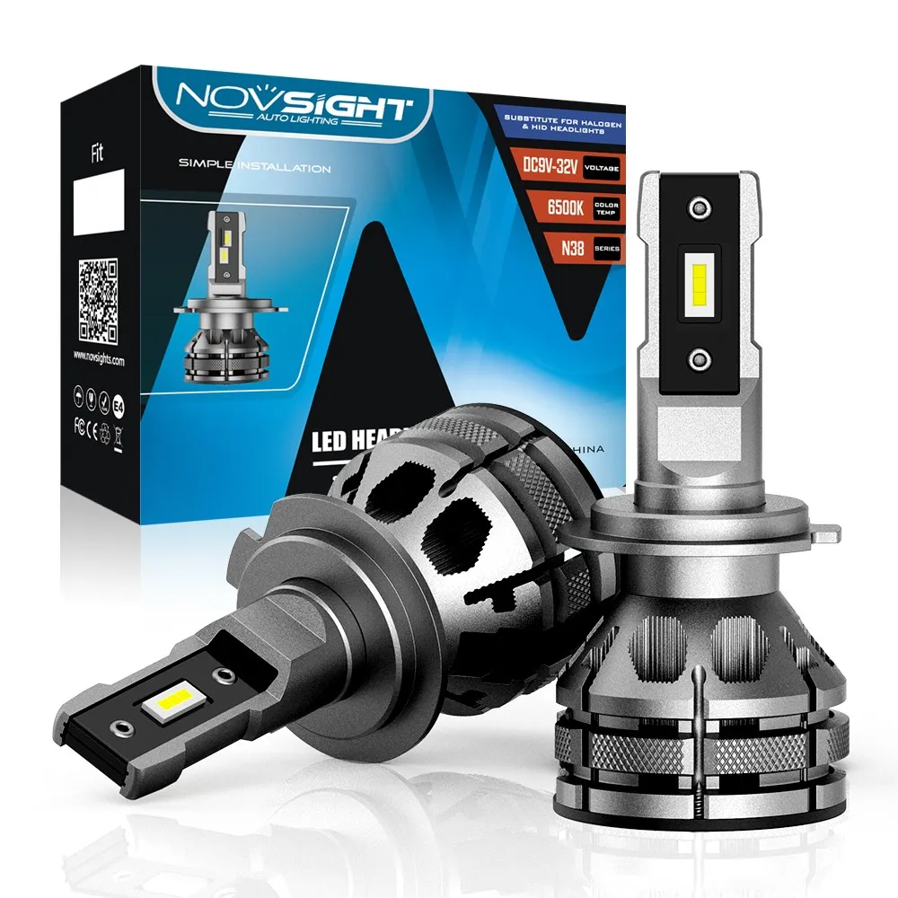 

2PCS Mini 40W Car Novisght LED Headlight Front Lights H4/H7/H11/9005/9006 Socket High Quality Car Lights Accessories