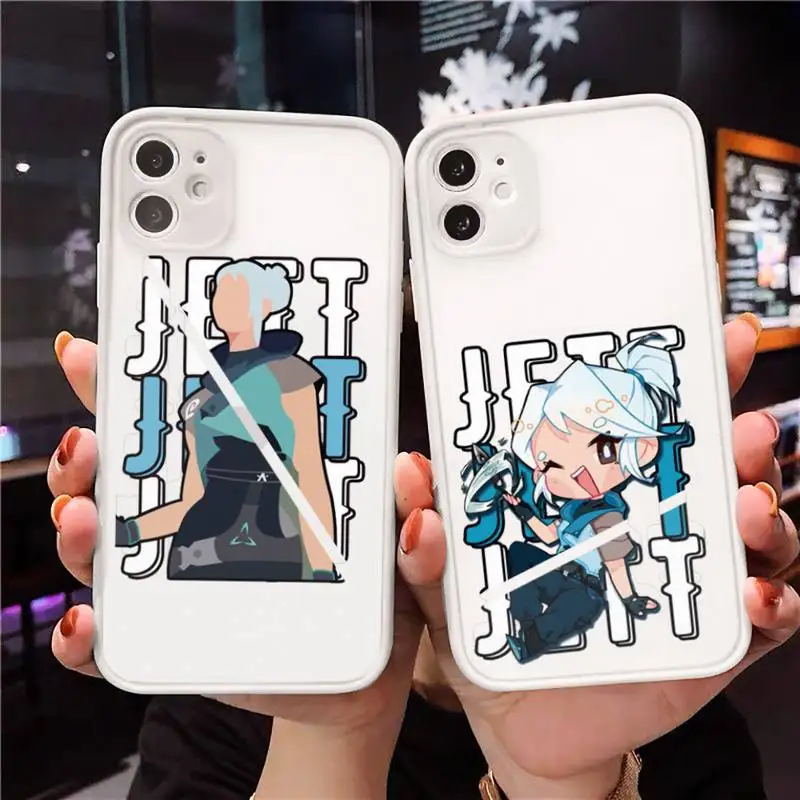 

Valorant(3) Phone Case For iPhone 12 11 Mini Pro XR XS Max 7 8 Plus X Matte transparent White Cover