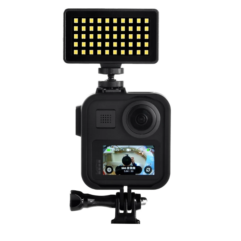 

Y5GE Protective Frame Black Housing Shell Cage Mount Accessories with Quicl Release Long Screw Compatible with Max Cameas