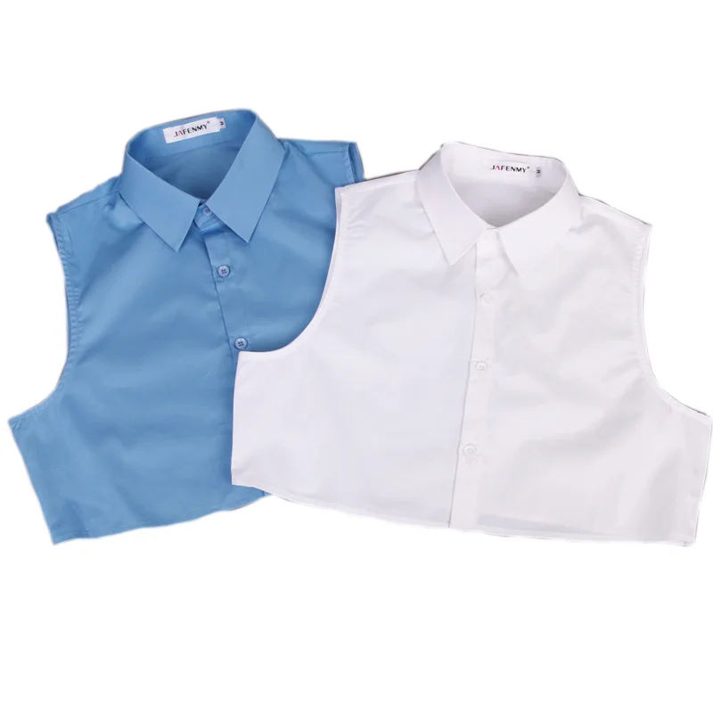 Женская блузка с воротником обманкой белая однотонная хлопковая черная со