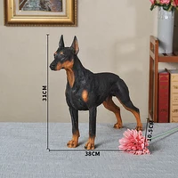 animal model high imitation doberman model pet dog for 12 action figure body scene accessory