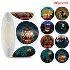 500 шт., наклейки на Хэллоуин