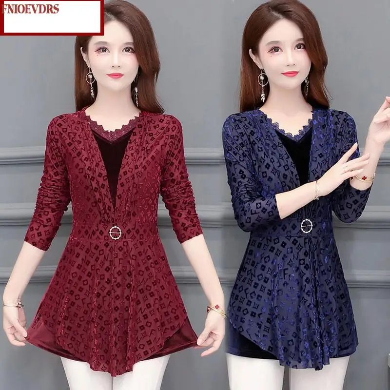 

Базовые Рубашки Осень-Зима с длинным рукавом элегантные офисные женские модные лоскутные блузки с баской 6739