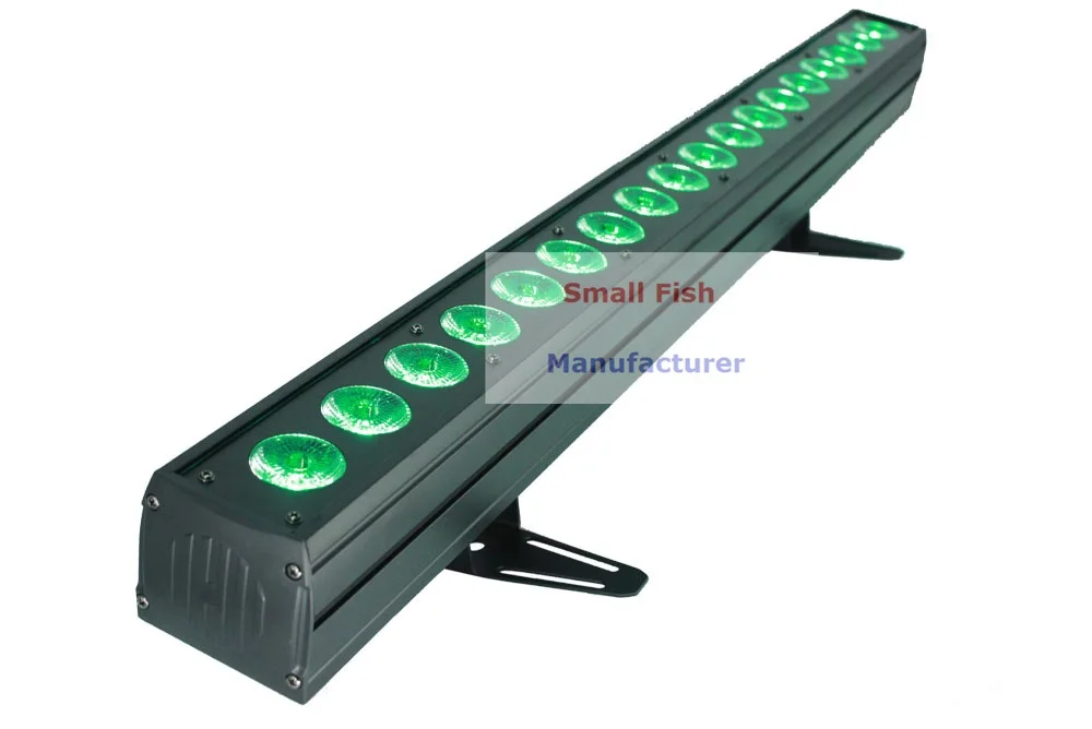 2 шт. DMX барный светильник 18X18 Вт RGBWA-UV 6в1 светодиодный настенный светильник s DMX512 шайба/прожектор светильник DJ/бар/вечерние/шоу/сценический светильник