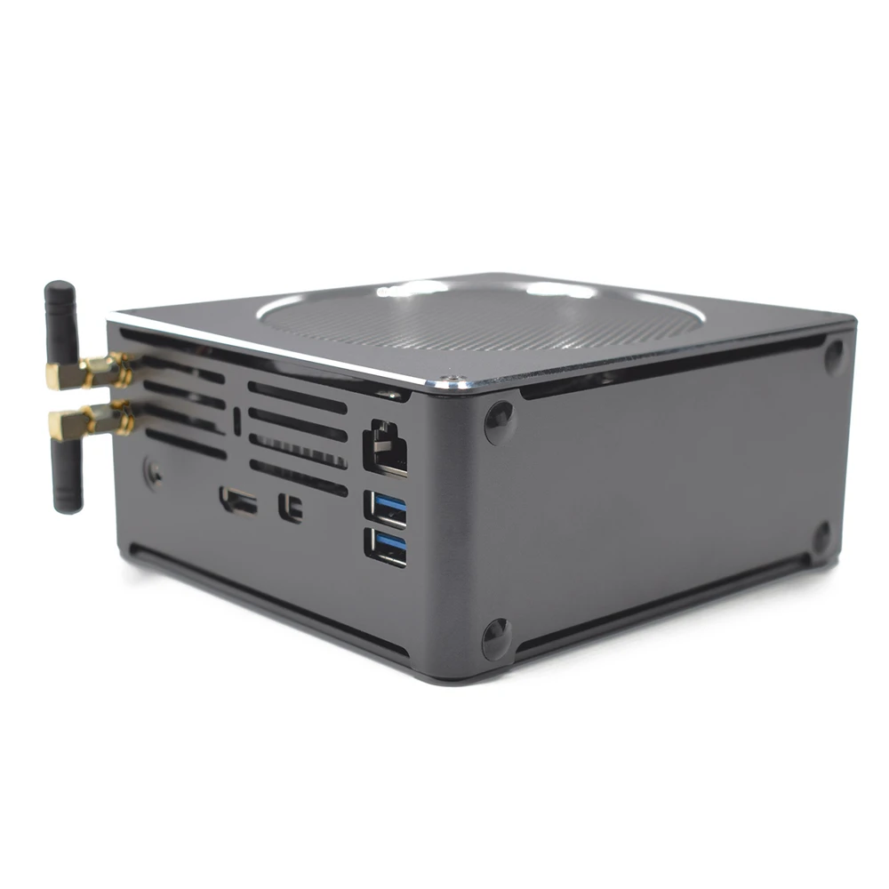 HYSTOU S200 мини ПК i5 8300H 8Gen 8 ГБ+ 128 ГБ/8 ГБ+ 256 ГБ четырехъядерный процессор Win10 DDR4 Intel UHD graphics 630 4,0 ГГц безвентиляторный Миниатюрный Настольный ПК