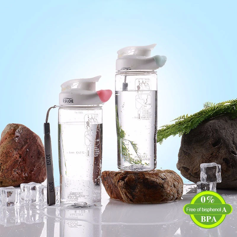 Креативный дизайн с защитой от губ разделяющая стаканчик пластиковая бутылка