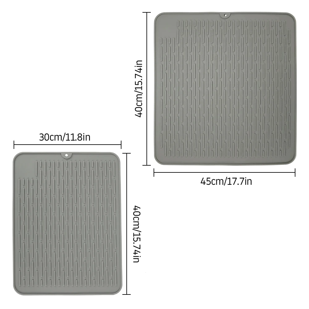 Большая силиконовая настольная салфетка Премиум термостойкий сушильный коврик
