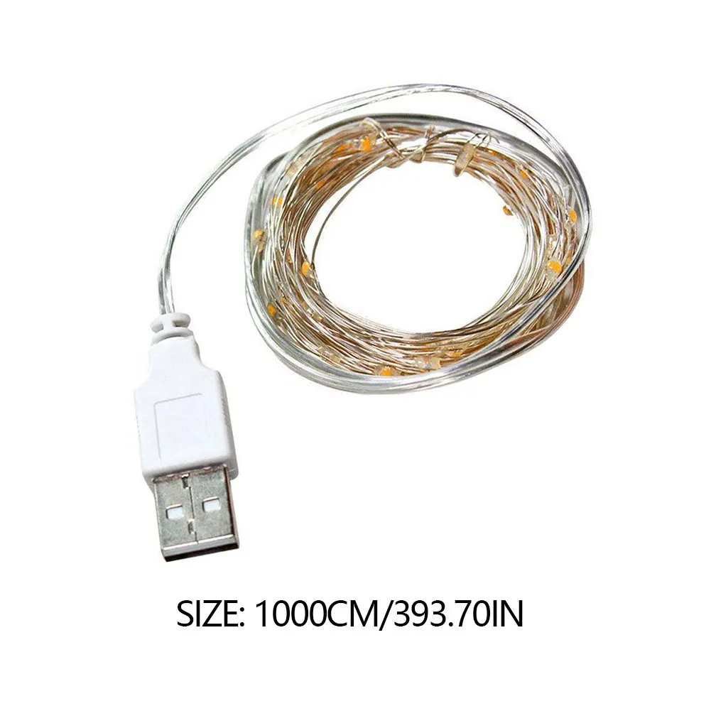 

LED String Lights Waterproof USB Powered Copper Wire Fairy Lights for Home Christmas Wedding Party Decoration outdoor