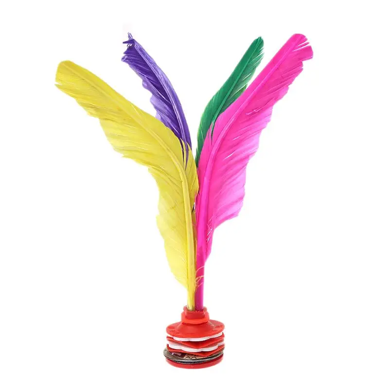 

100% Brand New and High Quality Colorful Feather Chinese Jianzi Fitness Sports Toy Game Foot Kicking Shuttlecock
