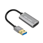 4K HDMI-совместимая карта видеозахвата USB 3,0 1080p 60 кадров в секунду, карта захвата игр, записывающая коробка, живая трансляция для PS4 HD