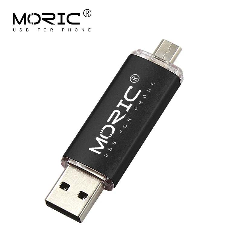 black Цветной USB флеш-накопитель, металлический флеш-накопитель, 64 ГБ, флешка, 8 ГБ, 32 ГБ, 16 ГБ, OTG, внешний накопитель, карта памяти microusb, флеш-накопитель - Цвет: black
