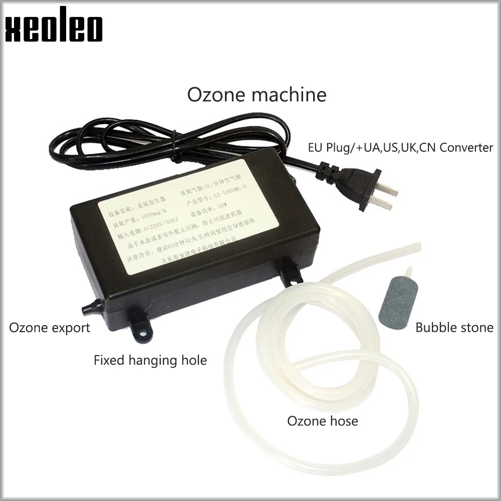 XEOLEO Portable Ozone Generator 1000mg Ozonizer water Air sterilize Purifier treatment Fruit/Vegetable disinfector sterilizat | Бытовая