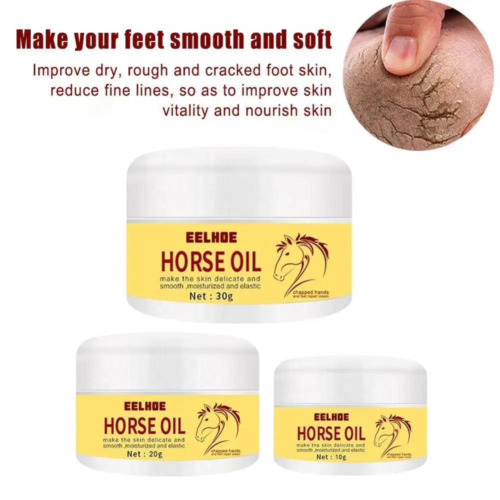 Крем для ног с конским маслом удаляет омертвевшую кожу и питает ногу против