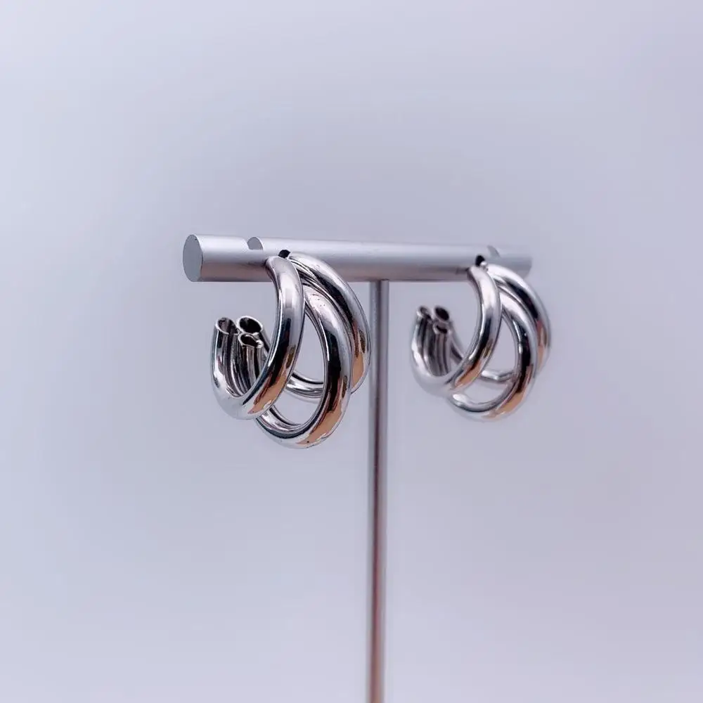 Родиевые серьги Модные ювелирные изделия Свадебные вечерние подарки женские