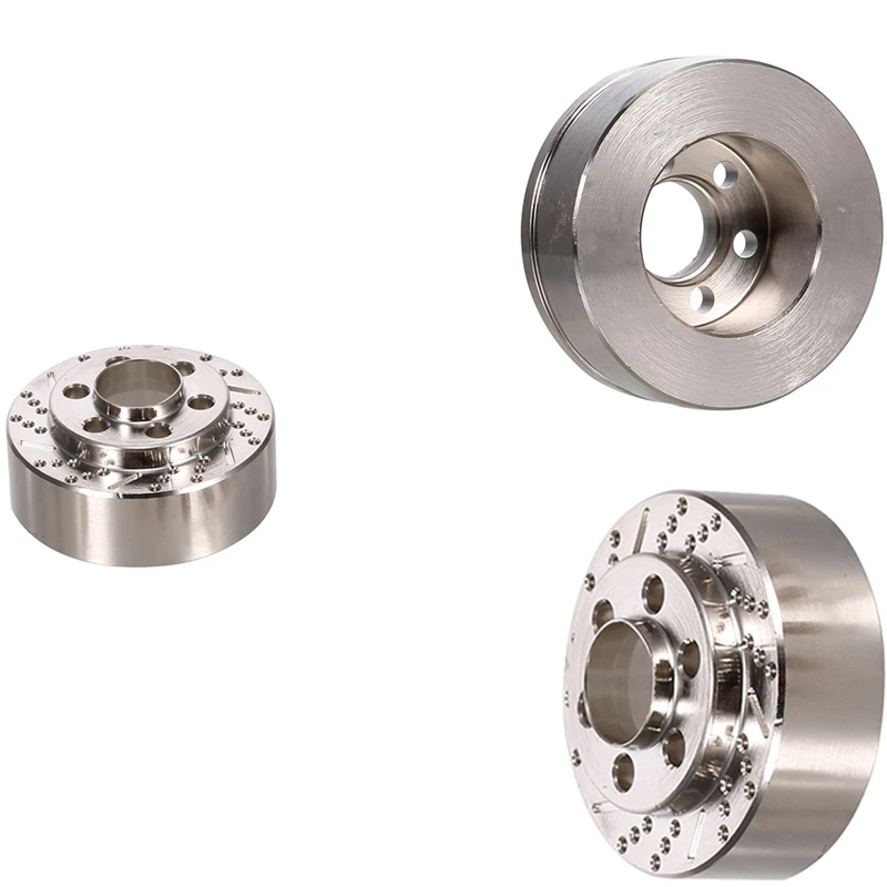 

Серебряные тормозные диски из нержавеющей стали, весы для колес 1,9 2,2 дюйма Traxxas TRX4 TRX6 Axial SCX10 1/10 RC Crawler