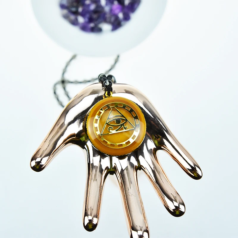 Оган кулон Horus глаз все телефонные карты глаза Orgonite энергии камень реики Чакра