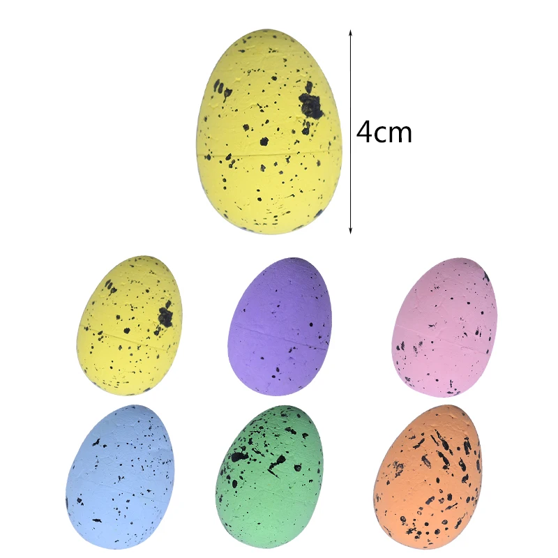 

20pcs Easter Egg Foam Bird Pigeon Eggs Happy Easter Decoration for Home Festival Easter Days Kids Favor Gift Ballon Banner Decor