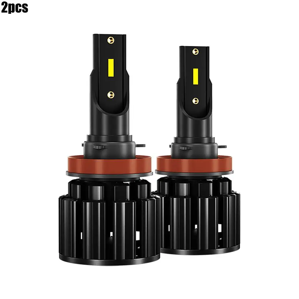 

Car LED Headlight Bulbs 60W/6500K Pair Universal Conversion Lamp Kit H1 H3 H4 H7 Running Auto Fog Head Lamp Smart Fan Cooling