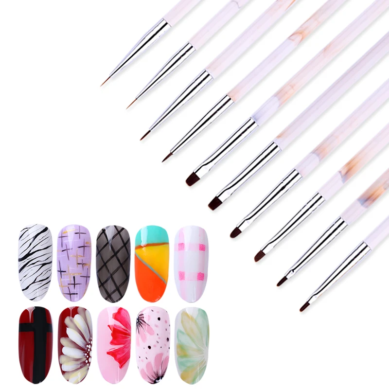 Ультрафиолетовый гель подводка для рисования кисть ногтей ручка акриловая