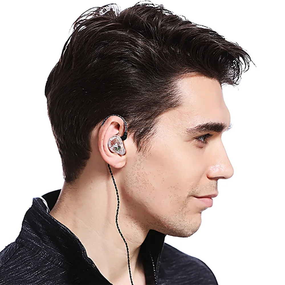 Новое прибытие QKZ VK1 HIFI тяжелый бас шумоподавление Стерео Съемный проводной наушник-вкладыш