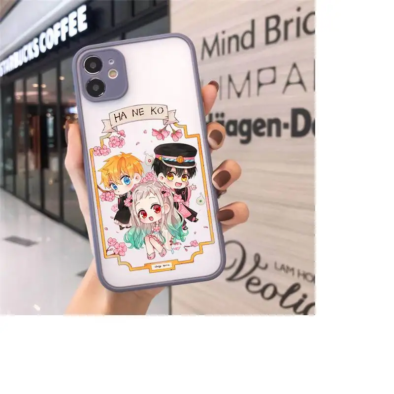 

Japan anime Toilet Bound Hanako Kun Phone Cases matte transparent For iphone 7 8 11 12 plus mini x xs xr pro max cover