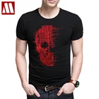 Размера плюс S-5XL 2021 череп стразы футболки Для мужчин брендовая короткий рукав человек уличной моды с круглым вырезом футболки Калаверас Camiseta