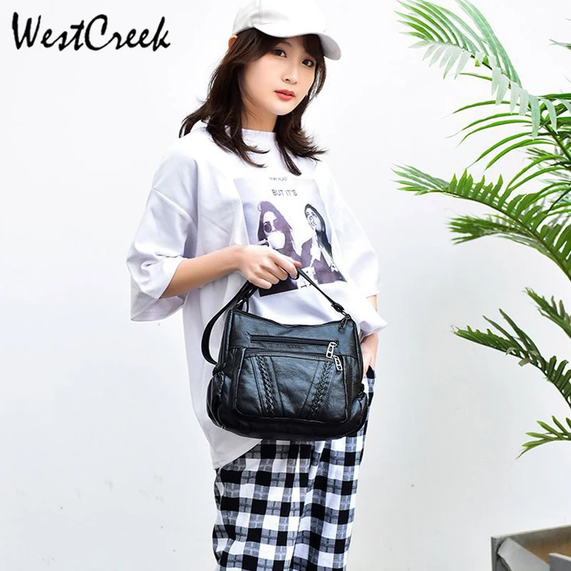 Винтажные женские сумки-мессенджеры WESTCREEK сумки через плечо для женщин женская