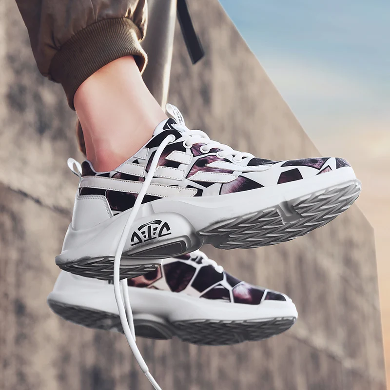 2019 модная винтажная Мужская обувь для папы Западная сетка легкая дышащая Милая