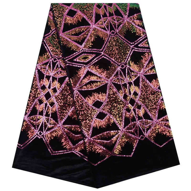 Новейшая мягкая бархатная африканская кружевная ткань 2019 Высококачественный