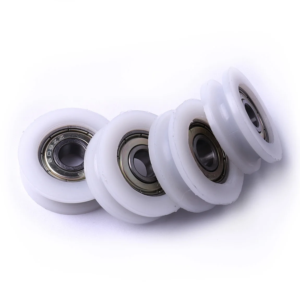 1х круглый канавный нейлоновый ролик для направляющих/угловых