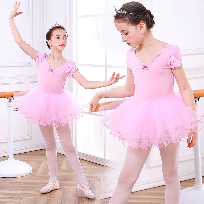066 pink6 Модное балетное платье-пачка для девочек; осенний детский элегантный костюм принцессы выступлений на свадьбу; летняя детская одежда - Цвет: 066 pink6