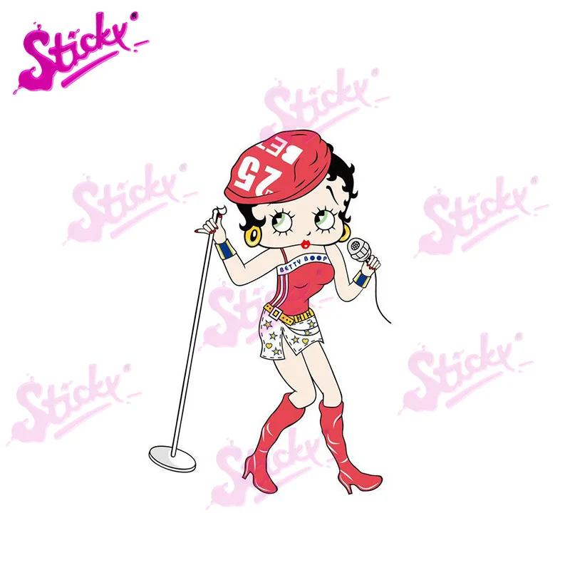 

STICKY Sexy Military Nurse Betty Boop Biker Anime Car Sticker Decal Decor for RV Auto Motocross Racing Laptop Helmet Trunk Wall