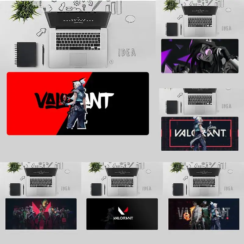 

Прочный резиновый коврик для мыши Valorant X XL XXL, Нескользящая подушка, толщина 2 мм