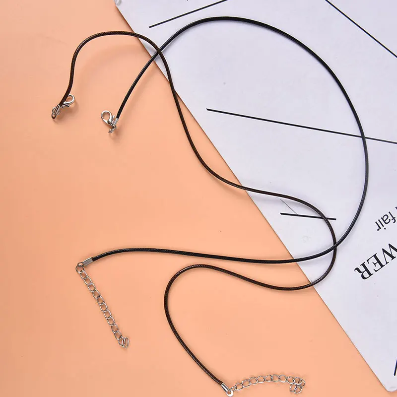 

10pcs/lot Adjustable Leather Cord Chains Braided Rope For DIY Necklace Bracelet Jewelry Making