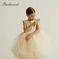 gardenwed a line princess flower girl dresses puffy backless communion dresses 2020 mermaid tail ball gown