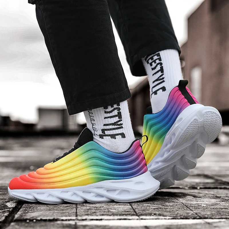 Мужские кроссовки для бега Дышащая Спортивная обувь Воздухопроницаемая