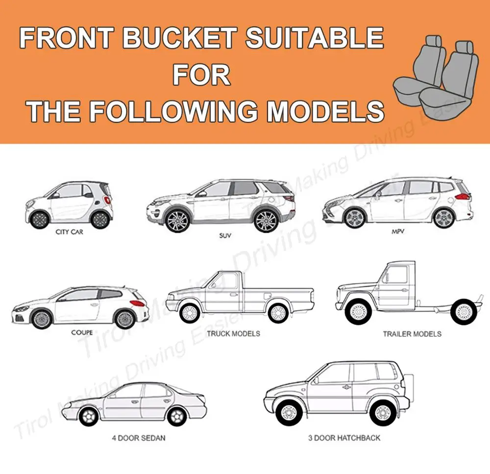 

TIROL Universal Car Front Seat Cover Rainbow Style Car Seat Cover Set Mesh Auto Interior Accessories Free Shipping T24918 P3