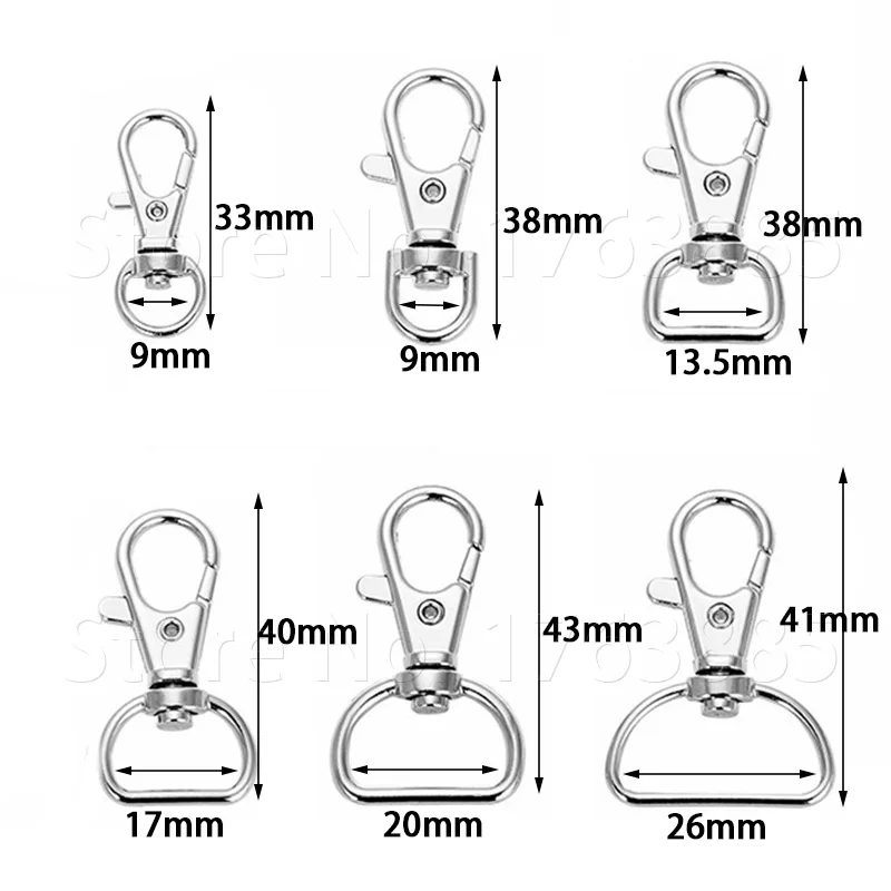 Металлический поворотный спусковой крючок застежка-карабин кольцо для ключей