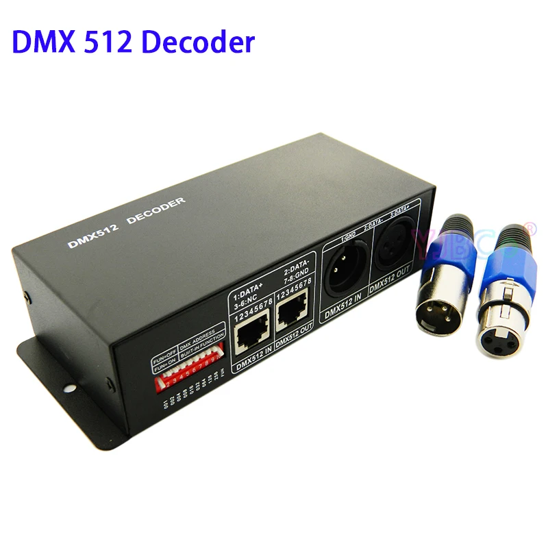

DC 5V 12V 24V RGB 3CH DMX 512 декодер Светодиодная лента контроллер DMX to PWM RGB сценический светильник 3 канала * 8A DMX512 декодер диммер