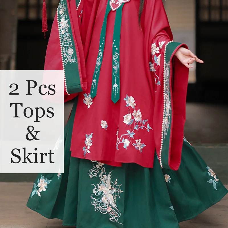 

Fairy Hanfu Women Elegant Princess Dress Chinese Style Outfit Classical Dance Wear Red Festival Outfits Cosplay Costume