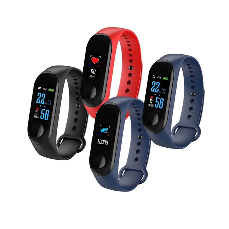 2020 Новое поступление M3 Bluetooth спортивный смарт-браслет для мужчин и женщин цветной