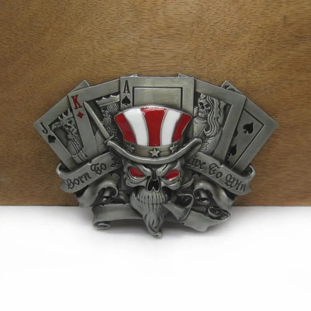 BuckleClub ретро джинсы с изображением черепа Подарочная пряжка ремня азартная FP 03465
