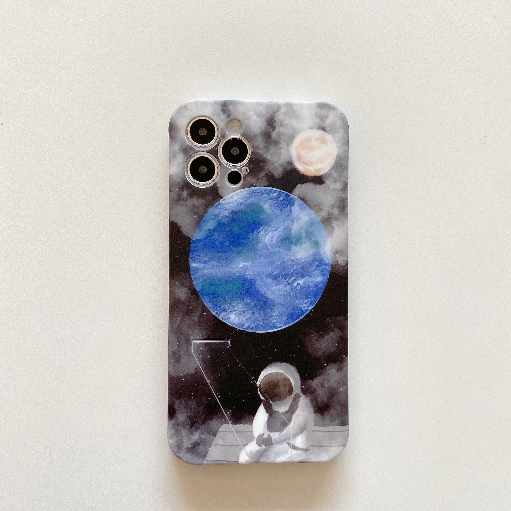 

Cute astronaut spaceship soft silicon phone case for apple iphone 12 mini 12 Pro Max 11 Pro XR XS Max X 8 7 Plus Bracket cover