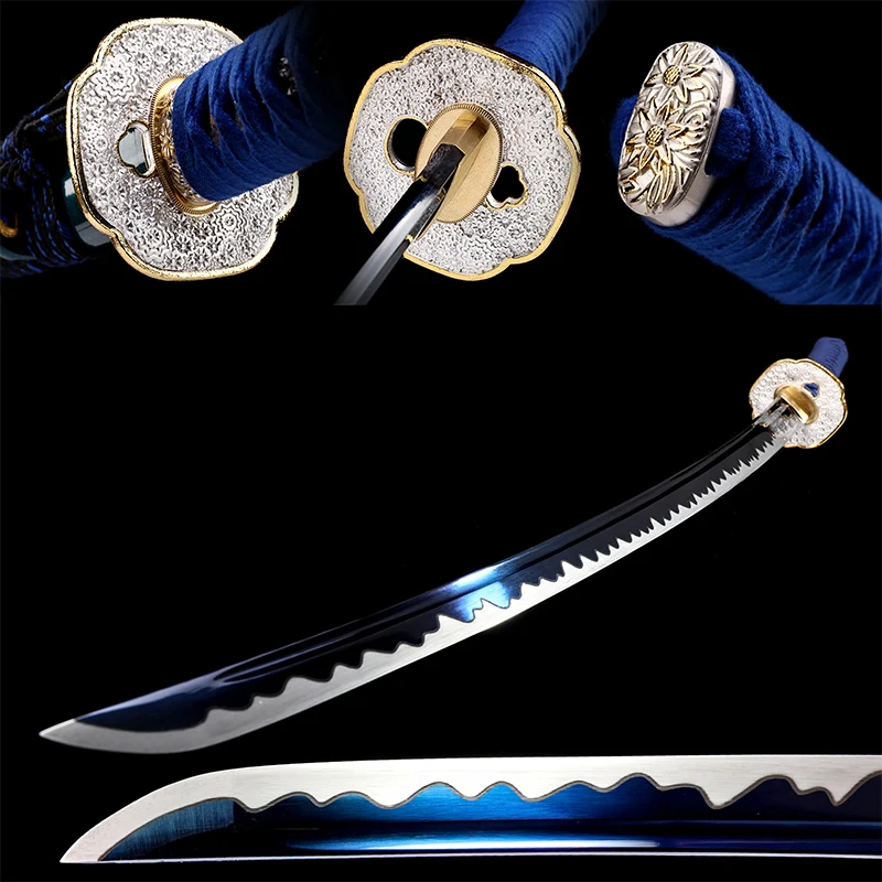 

Real Japanese Katanas Swords 1060 High Carbon Stee Razor Sharp Full Tang Full Handmade Katanas -41 inch