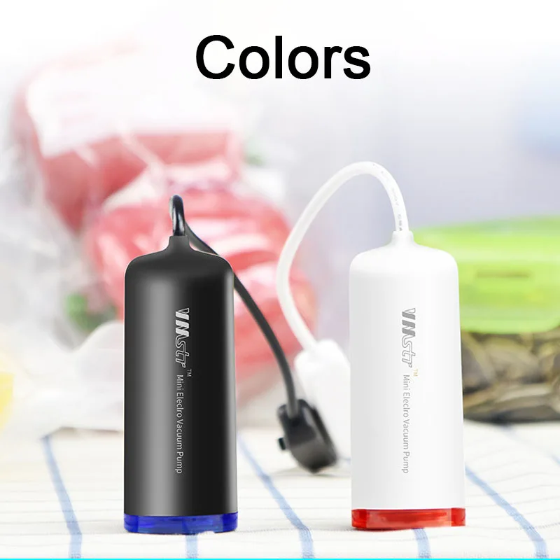 Мини USB Вакуумный насос упаковочная машина для путешествий дома кухонная одежда сумка для хранения продуктов Sous Vide вакуумный упаковщик