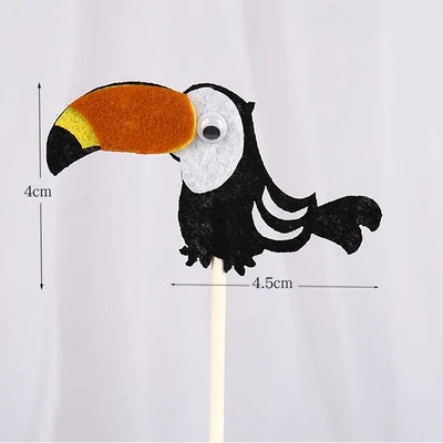 Топпер для торта С Днем Рождения в джунглях сафари животные украшение жираф Лев