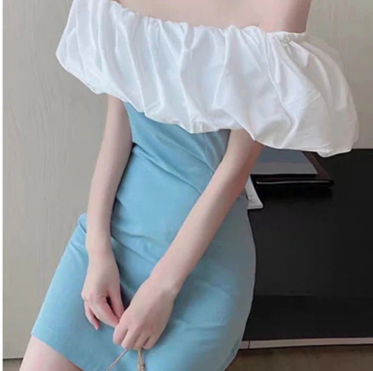 

Cмаз французский стиль холодный стиль высококачественный темпераментный тонкий с открытыми плечами