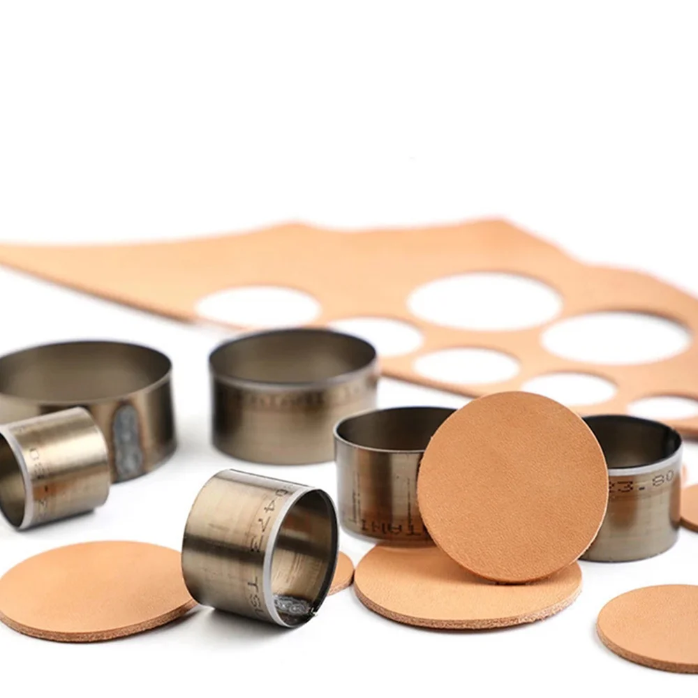 

Leather Puncher Tool Diy Hand-made Flower Punching Leather Bell Mould Opening Diamond Cutting Edge Punch Trimming Tool